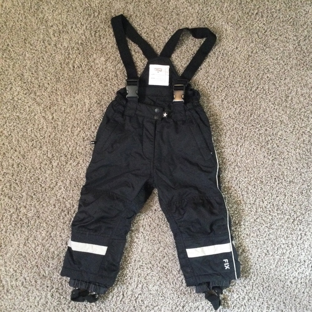 Swedish brand Lindex snowpants snow bib black snow pants 3T warm